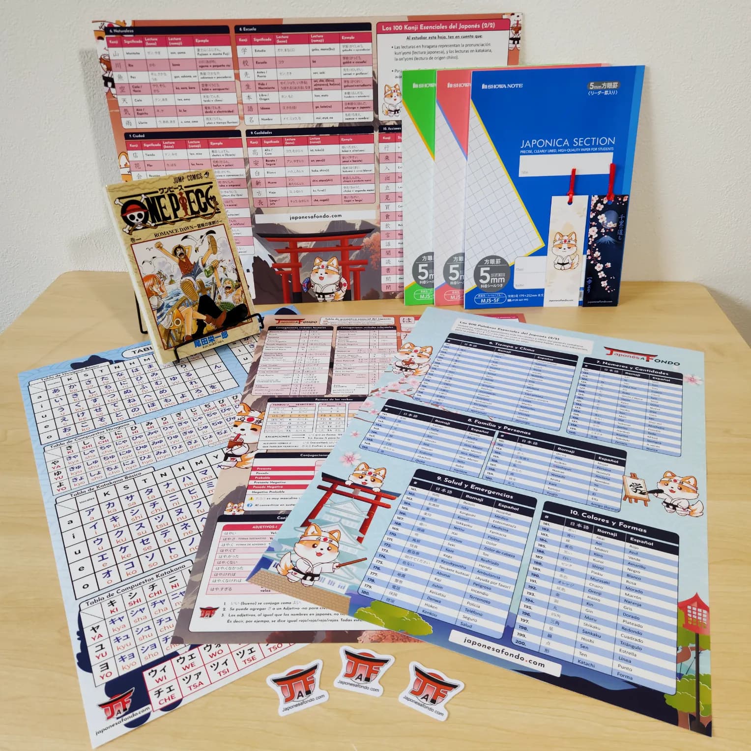 Pack Esencial de Escritura y Lectura Japonesa completo